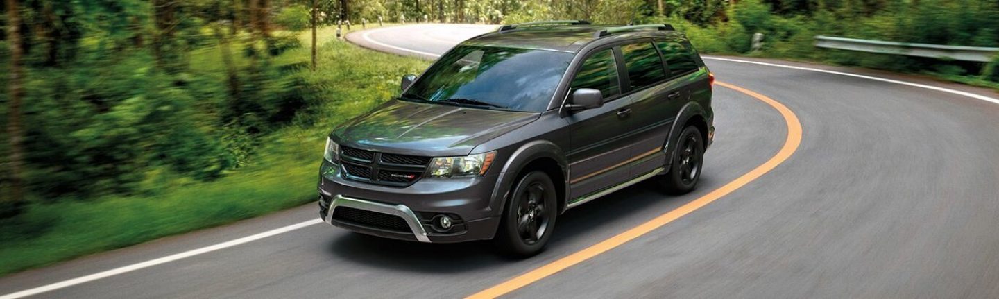 Dodge Journey 2020 moving on road.